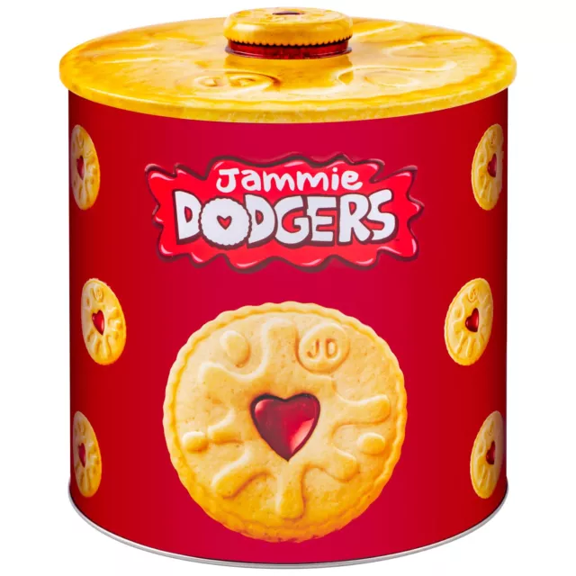 Jammie Dodgers Biscuit Barrel Cookie In A Reusable Storage Jar Ideal Xmas Gift