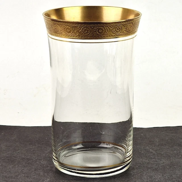 Bella Tazza Acqua- Vetro Oro Bordino Circa 1950 P923