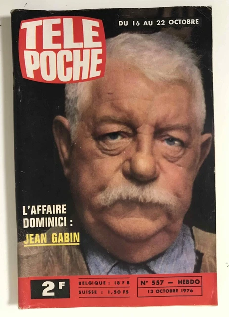 ►TELE POCHE n°557 - 1976 - JEAN GABIN - CATHY ROSIER - RADIO MONTE CARLO