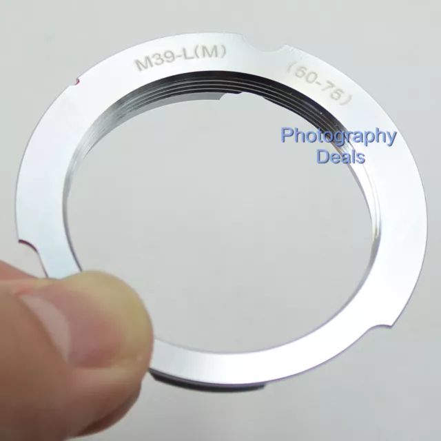 For Leica L39 M39 LSM LTM 50-75 75mm Screw Lens to Leica M6 M8 M9 M-240 Adapter