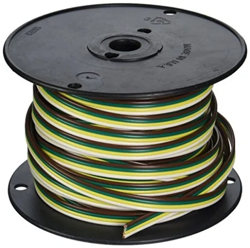 Coleman Cable 51564-03 100-Feet Spool of Trailer Wire, 16-Gauge 4-Conductor