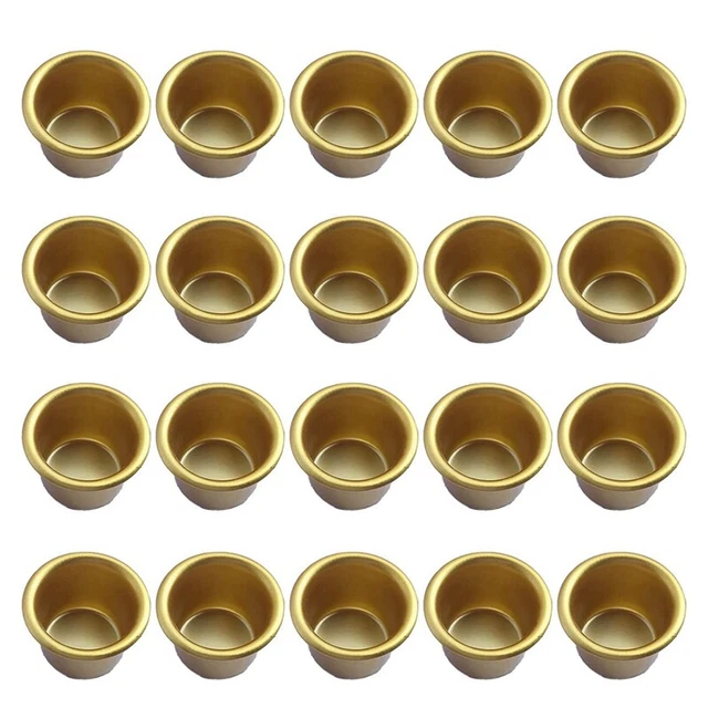 20 ud. velas metálicas insertado para velas soporte de velas decorativas Mach Es R7B2