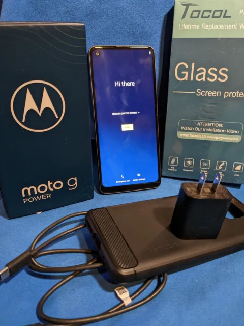 Motorola Moto G Power (2021) - 64GB - Flash Grey (Unlocked) (Bundle)