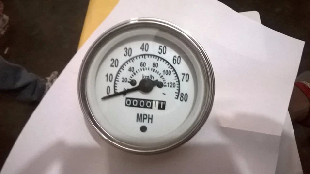 Willys M Series Jeeps, MB, GPW, CJ2A, CJ3A , CJ3B Speedometer - km/h / MPH