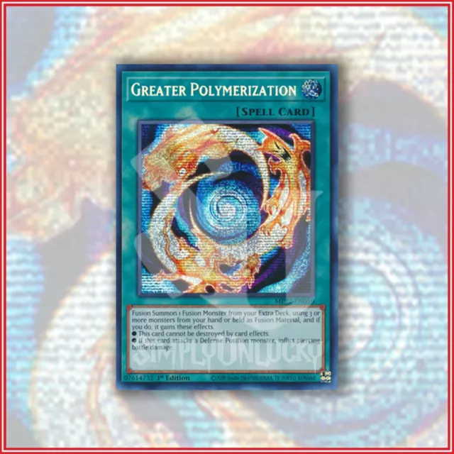 YuGiOh GREATER POLYMERIZATION | MP22 ▪️ SECRET RARE ▪️ 1ST EDITION 💎