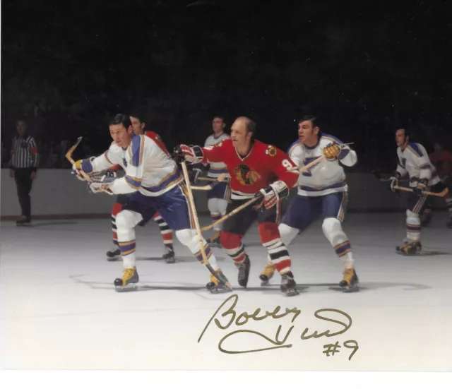Bobby Hull Signed Autographed 8x10 Photo - Chicago Blackhawks - HOF