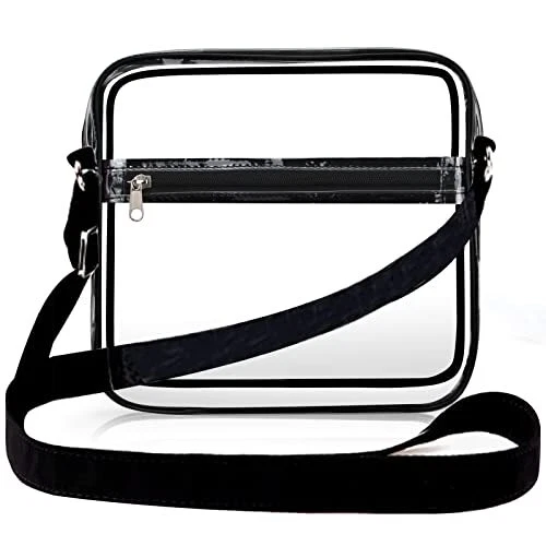 Clear Crossbody Bag Stadium Approved Transparent Shoulder Purse Small Clear...