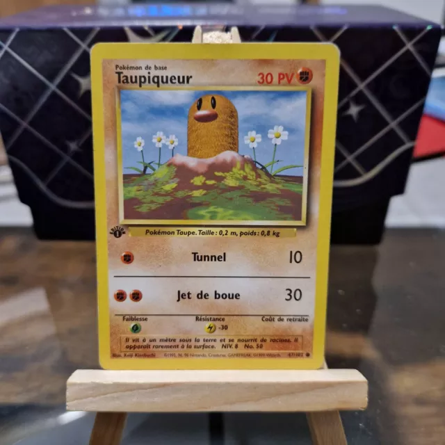 Carte Pokémon TAUPIQUEUR 47/102 Commune Set de Base Wizards ÉDITION 1 FR ED1