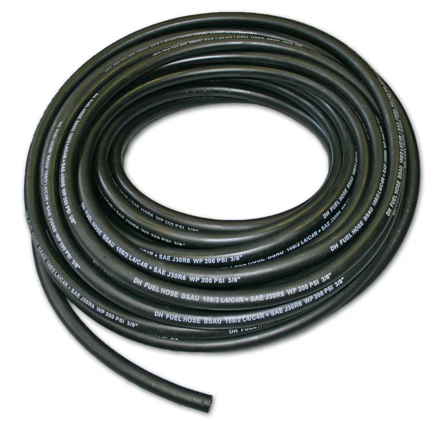 X AUTOHAUX 5/16" Rubber Fuel Hose - 5 FT Length, For Gasoline, Diesel, Oil, Ethanol
