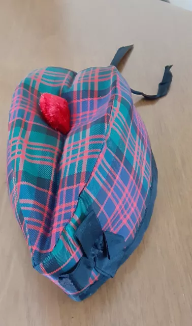 Vintage Children's McDonald Brand Glengarry Bonnet/Hat Made in Scotland