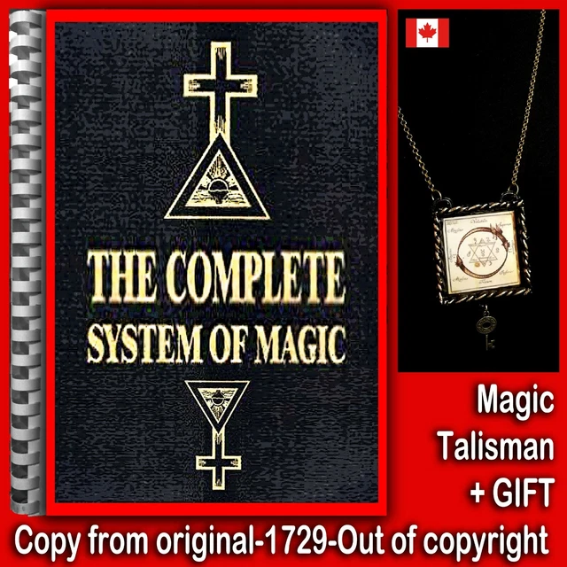 ANTIQUE BOOK COMPLETE system of magic witchcraft rare occult grimoire ...