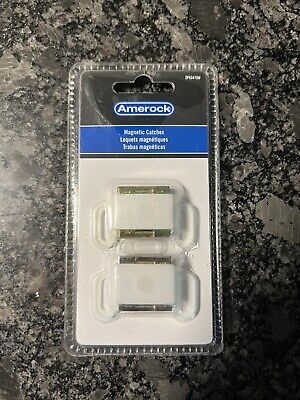 Amerock Corp 2PK3473W Functional Hardware Magnetic Catch, White (2 Pack)
