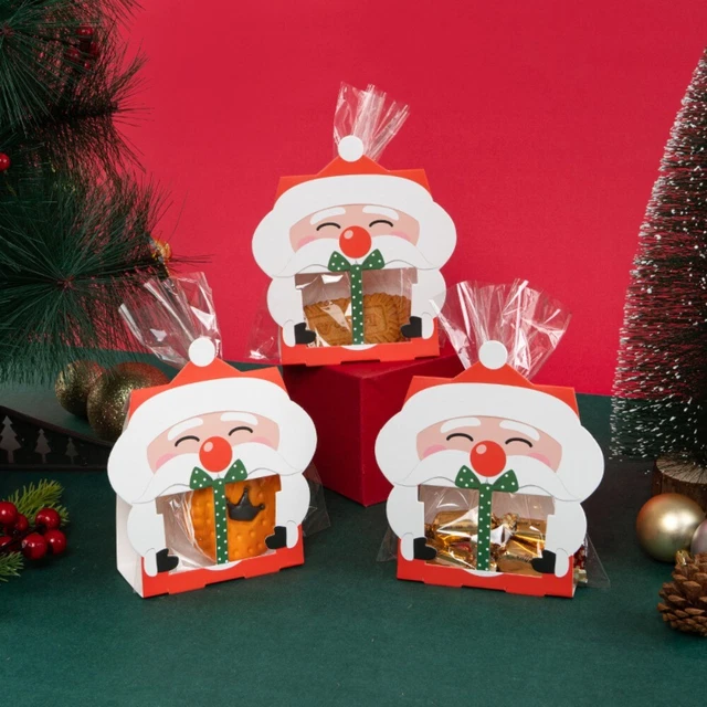 Cookie Chocolat Porteur de papier Boîte à bonbons Cadeau de Noël Sacs de Noël