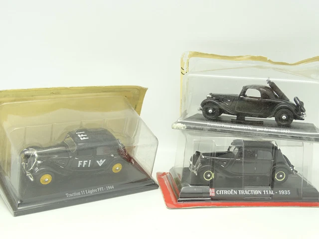 UH / Norev Presse 1/43 - Lot de 3 Citroen Traction B