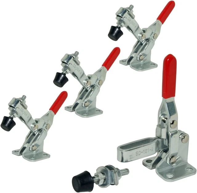 4 Pcs Vertical Hand Tool 101-A Quick-Release Toggle Clamp 110 Lbs Holding Capaci