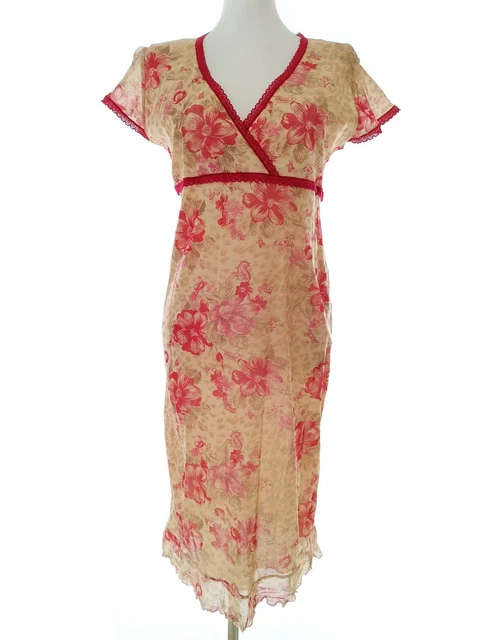 Robe Trina Turk Taille 0 - Ana Sofia - Dentelle Rose Florale, Manches Courtes