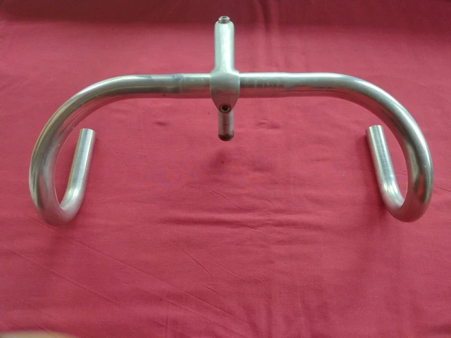 Guidon Vintage Belleri St. Etienne, Drop Bar, 25,4 Mm, 38 Cm, Aluminium, France, Pour Vélo Route/touring