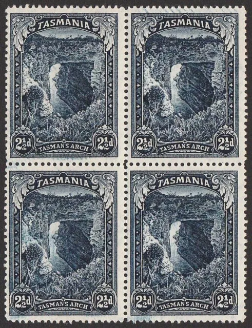 TASMANIA 1899 Pictorial 2½d indigo block. MNH **.