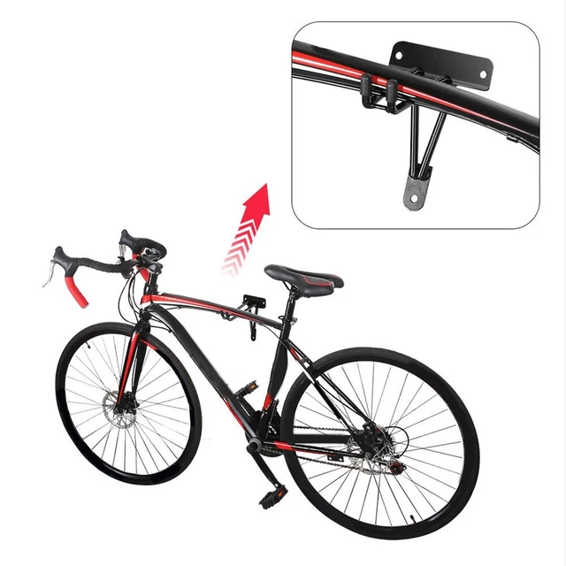 Support Mural Pour 2 Vélos CXWXC - Charge Max 55 Kg | Réglable En Hauteur | Pour VTT, Vélo De Course, Électrique