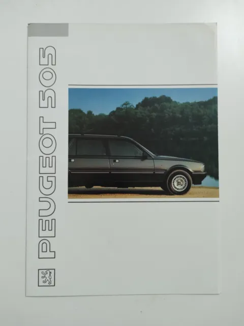 Peugeot 505 Family/Estate Sales Brochure 1990