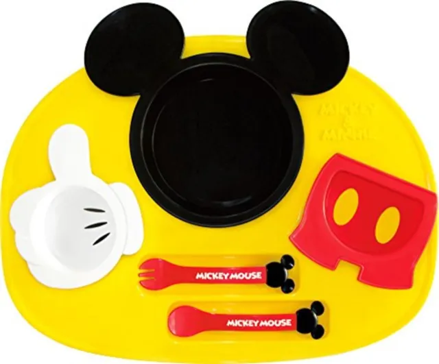 Nishiki Disney Mickey mouse icon lunch plate Free Shipping w/Tracking# New Japan