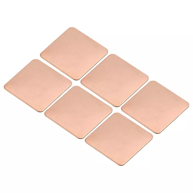 Heatsink Copper Pad Shim 20mmx20mmx0.5mm Thermal Conductive Heat Sink 6Pcs