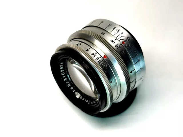 CARL ZEISS JENA Biotar  OBJEKTIV 2/5,8 cm Red T 2/58   M40  Praktiflex