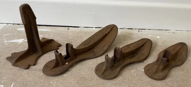 Vintage Cobblers Cast Iron Shoe Lasts  Blakeys & Segs