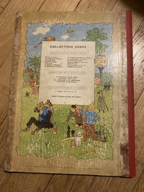 BD Album Hergé Tintin « L’affaire Tournesol » B19 Ou B20? - Bon État 2