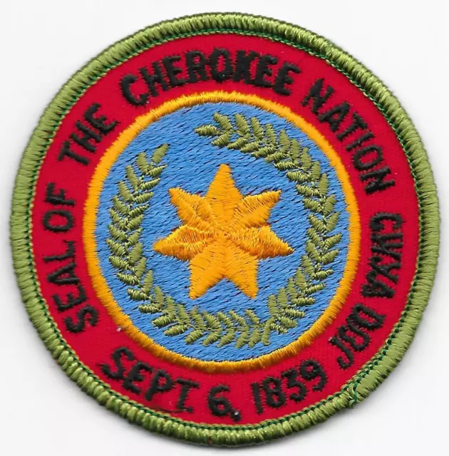 Seal of the Cherokee Nation North Carolina Patch