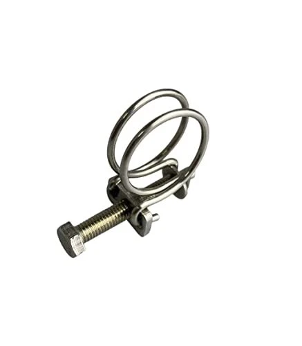 Lot de 10 colliers de serrage en acier inoxydable pour tuyau de bassin 18-22 mm