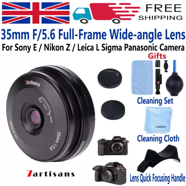 7artisans 35mm F5.6 Full-Frame Wide-angle Lens for Sony E Nikon Z Sigma Leica L