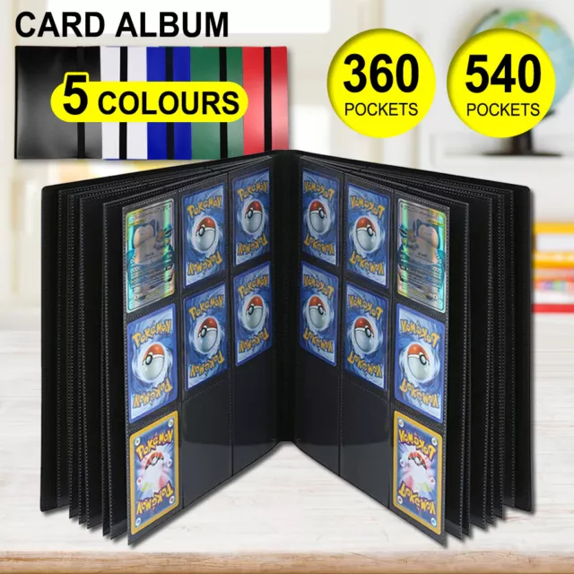 Trading Card Binder 360/540 Cards Folder Album for Game Card Collectors Holder