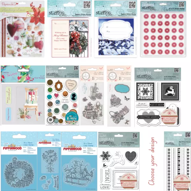 Papermania Stamps - cardmaking crafts Rubber clear Urban Docrafts