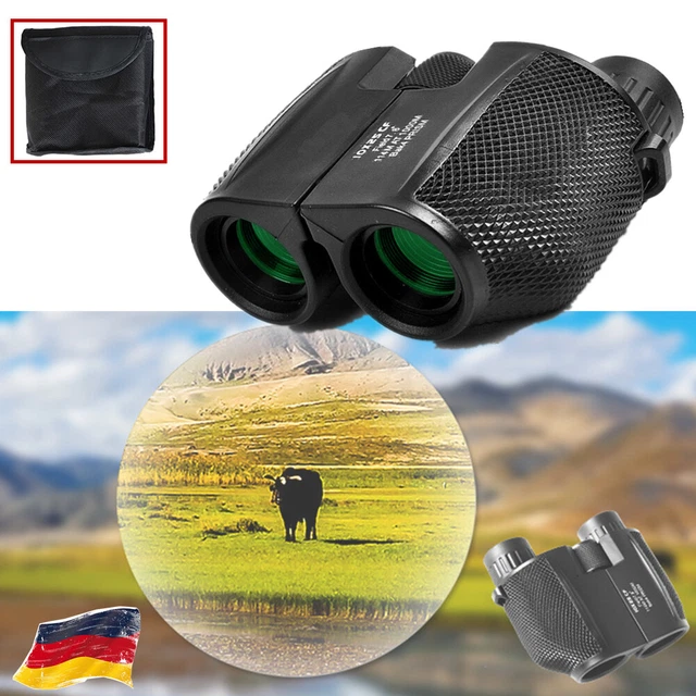 NEU 10 x 25 Ferngläser Vergrößerung Mini Binocular Fernglas Kompakt Wasserdicht