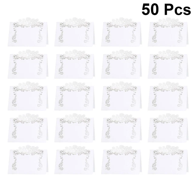 10 Segnaposto In Acrilico Trasparente Con Nastro Rosa, 4,5x9 Cm, Spessore 2 Mm, Per Matrimoni E Decorazioni Fai Da Te