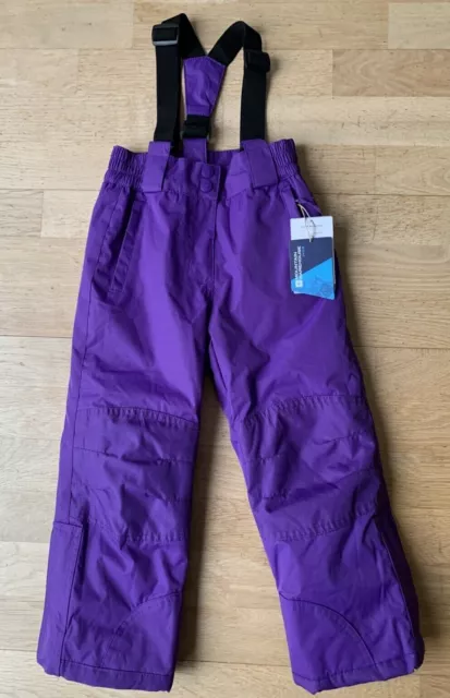 NEW Mountain Warehouse Kids Ski Trousers Salopettes Pants Honey Purple ALL SIZE