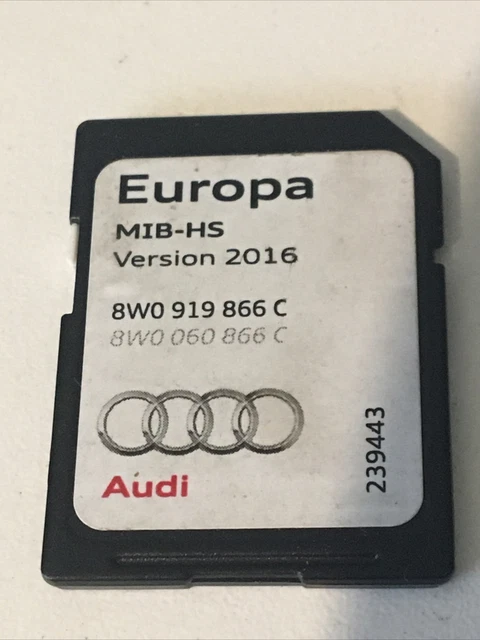 AUDI MMI 3G - BNav HNav HN R SATELLITE NAVIGATION SD CARD SET 2022/23