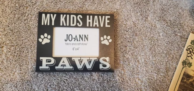 my kids have paws picture frame 6x4