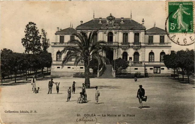 CPA AK COLÉA - La Mairie et la Place ALGERIA (794100)