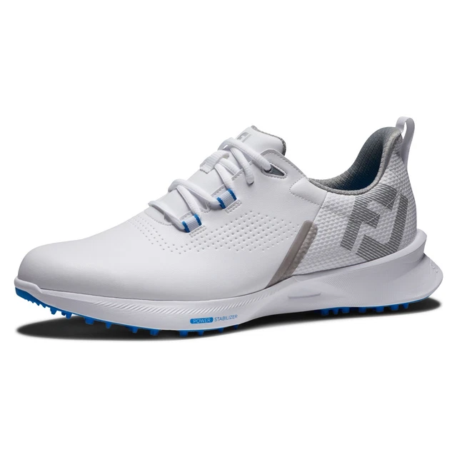 FootJoy Fuel Waterproof Spiked Golf Shoes - White 11