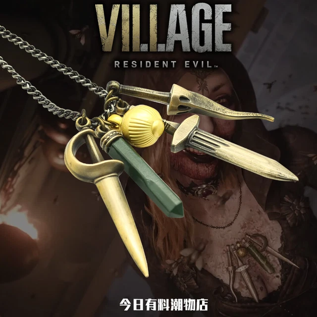 RESIDENT EVIL 8 cosplay jewelry Lady Dimitrescu metal necklace pendant ...