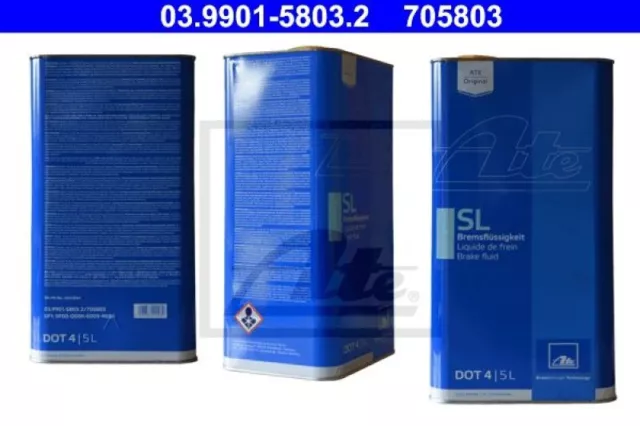 ORIGINAL ATE Bremsflüssigkeit SL DOT4 5 Liter // 03.9901-5803.2 3