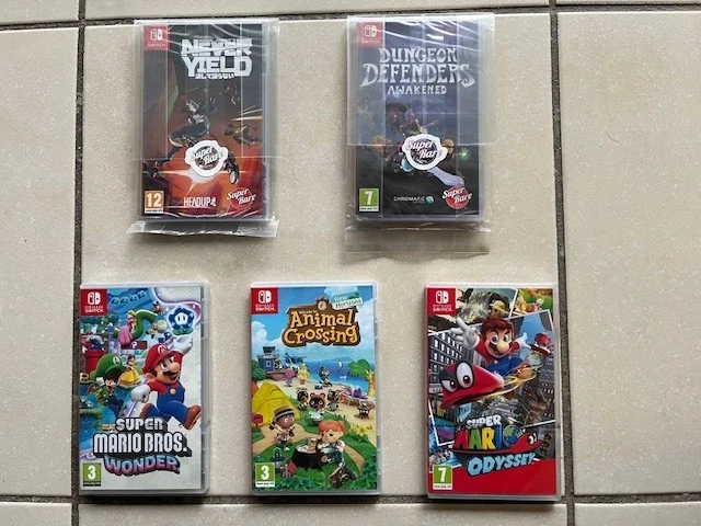 Lot De 3 Jeux Nintendo Switch : Minecraft, Mario & Sonic Aux JO De Tokyo, Immortals Fenyx Rising