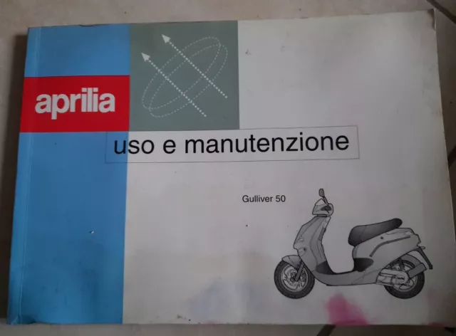 Aprilia Libretto Uso E Manutenzione Istr. Ita Gulliver50 Stampato 1996