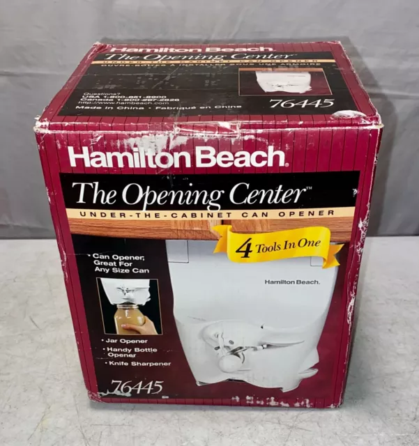 Vintage Hamilton Beach Scovill 840-AL Under-Cabinet Electric Can Opener  Almond