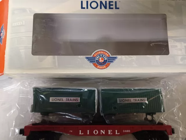 Lionel 39423 (3460) PWC Piggy Back/Green Trailers, NIB