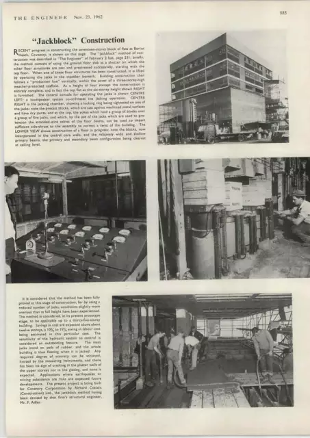 1962 Photos And Description Of Jackblock Construction Barras Heath Coventry