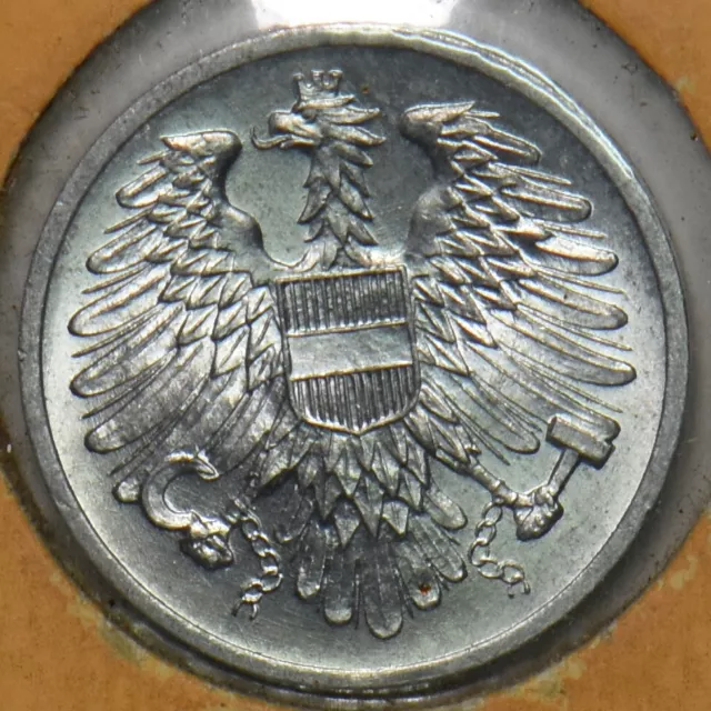 Austria 1954 2 Groschen Eagle animal UNC 151668 combine shipping