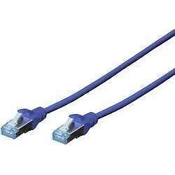 3x Patchkabel DIGITUS RJ45 SF/UTP Cat5e 1,00m blau